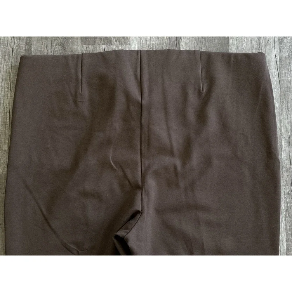 Chico's Brigitte Pants 3.5R US 18R Brown Pull On Wide Leg Rhinestone Hem Plus - Picture 16 of 16